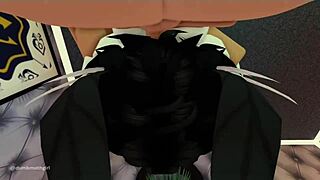 roblox cute little moth girl gets roughly throat fucked in whore slut blowjob deepthroat 😍