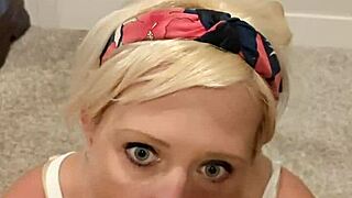 Cheri Bangz boldly sucks her step dad's cock in intense blowjob session.