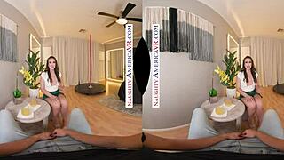 Watch Mandy Waters Deepthroat Her Boyfriend's Son In Heels