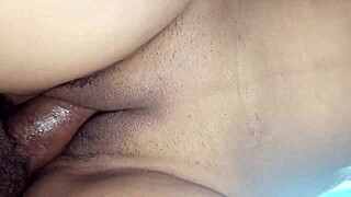 Watch my oiled ass and pussy get both holes fucked!