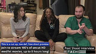 Freshman gets hitachi orgasm from doctor