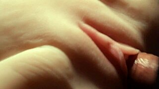 fucking her smooth wet pussy is intense with double penetration toys