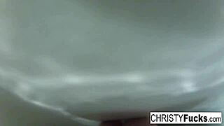 gorgeous christy mack takes a sexy bath in the makeup room, showing off her big tits and ass