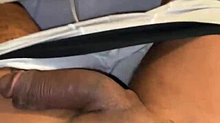 BBW loves feeling the big black cock harden in her mouth before ass fucking