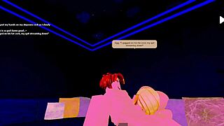 Stepmom Sucks Cock of Stepson While Father Works Roblox