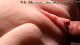 fucking her smooth wet pussy is intense with double penetration toys