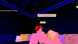 Stepmom Sucks Cock of Stepson While Father Works Roblox