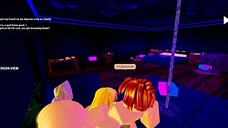 Stepmom Sucks Cock of Stepson While Father Works Roblox