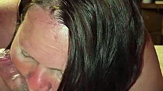 I cum while sucking cock as a milf