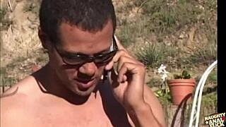 Blonde In Threesome Escalates To Fivesome Facial