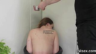 Foxy chick in ass hole asylum for therapy.