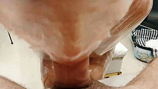 Hard anal fuck with horny teen's tight pussy