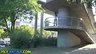 real latina teen sucking big cock in heels 😍