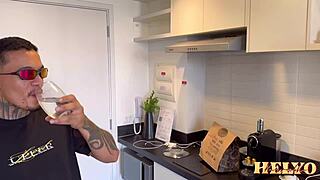 Can't resist the sexy delivery guy