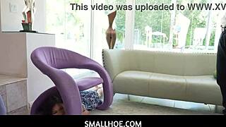 Smallhoe - that tiny Asian beauty Mina Luxx sucks her boyfriend's thick cock after our hide and seek game 😏