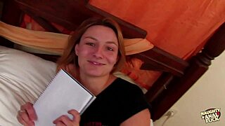 Glasses girl bent over for rough anal fucking shows her slutty side with big tits