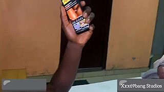 Horny Nigerian stud flaunts his massive cock intensely