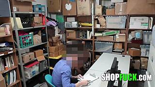 Strict Security Guard Punishes A Black Busty Babe For Stealing - Shopfuck With Fucking Young 18+ Pussy Blowjob At Work