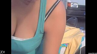 Hidden cam captures downblouse spying in hq