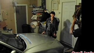 Slut Milf Wife Candi Annie Hardcore Photo Shoot In Dirty Garage