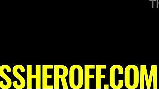 Big tits latina milf drinks piss during sloppy blowjob