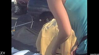 Hidden cam captures downblouse spying in hq