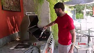 stepson sneaks in for anal fingering and sucking on memorial day holiday