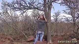 i think i got rough fucked outdoor by this big tit african milf it was so intense man