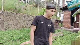 Risky Outdoor Fuck With Stepsister!