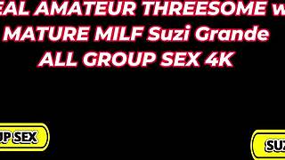 Suzi Grande's Pierced Pussy Gushes from Dean's Cock!