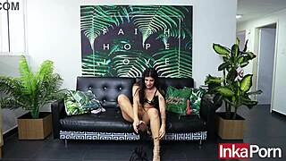 Petite Colombian White With Huge Ass Reveals Secrets During Casting Interview For Inkaporn