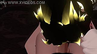 Hex sucking random dick in VRChat ERP fun.