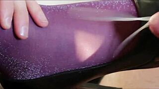 Nylonxtreme Update 28: Cum on Nylon Lurex Pantyhose Featuring Ass and Feet