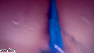 Mature BBW wife wets panties on public toilet cam