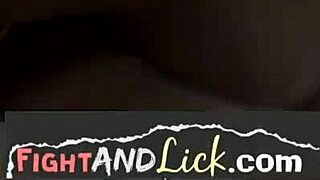 Food Play Lesbians Wrestle Before Oral Sex