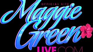 Busty blonde maggie green fingers her pussy by the window 😘