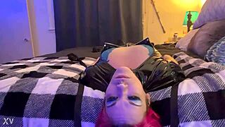 Hellish princess gets her face fucked deepthroat until she pukes milk