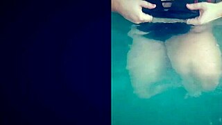 hot tub fun with horny white teen teasing big tits