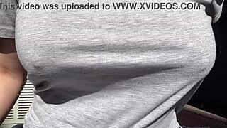 horny stepmom artemisia love bounces big boobs outdoor