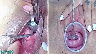 In this kinky scene, MILF lesbians explore CERVIX and URETHRAL penetration with toys