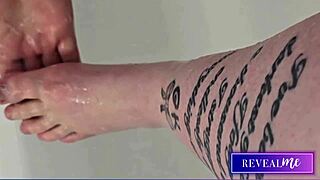 Milf Sucks Sexy Toes In Shower!