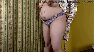 Cheating Wife Gets Hairy Pussy Filled with Real Creampie in Cuckold Session Before and After