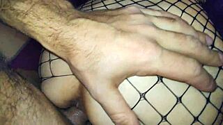 Milf's skinny ass gets roughly fucked deep in homemade POV