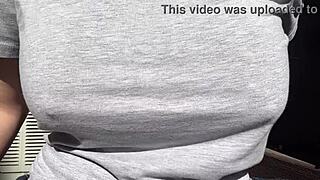 horny stepmom artemisia love bounces big boobs outdoor