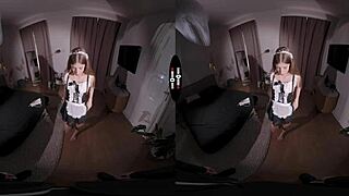 Dark Room Vr - Clean Up On Aisle Dick With Shaved Brunette Blowjob