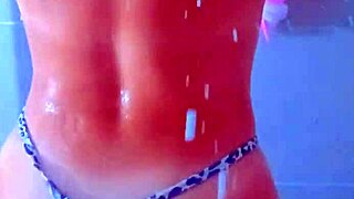 Intense Latina Babe Orgasm In Shower