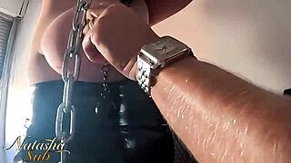 hardcore domination with ropes and nipple clamps, lots of screaming