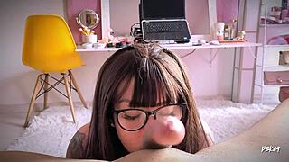 facial and close up sucking