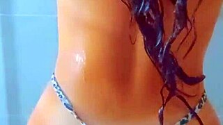 Intense Latina Babe Orgasm In Shower