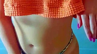 Intense Latina Babe Orgasm In Shower